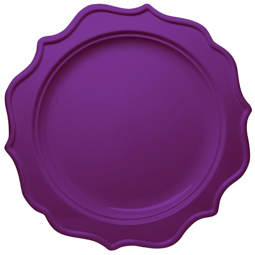 Festive - 12 Party Purple Dinner Plates 24cm / 9.5inch