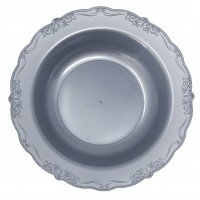 Casual - 10 Elegant Silver Soup Bowls 400ml / 13.5oz