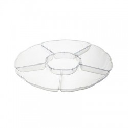 3 Small 6 Sectional Round Trays 30cm / 12inch