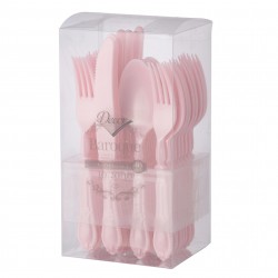 Baroque - 40pc Elegant Pearl Pink Cutlery Set 