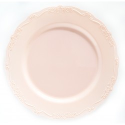 Casual - 10 Elegant Pink Dinner Plates 26cm / 10inch