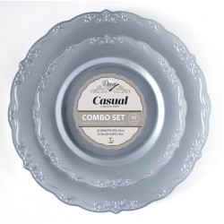 Casual - 40 Elegant Silver Plate Set 