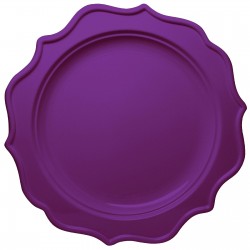 Festive - 12 Party Purple Dessert Plates 19cm / 7.5inch