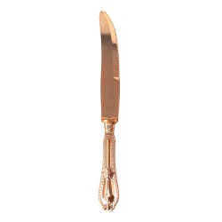 Baroque - 12 Elegant Rose Gold Knives 