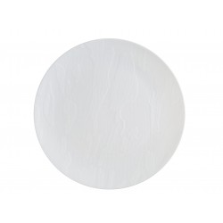 Mahogany - 10 Elegant White Dinner Plates 23cm / 9inch