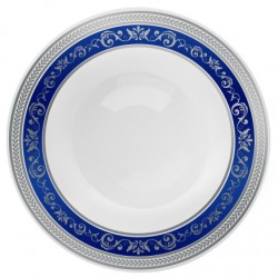 Royal - 10 Elegant Blue/Silver Dessert Bowls 150ml / 5oz