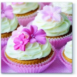 20 Napkins Lovely Muffin - 33x33cm / 13x13inch 3 ply