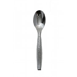 Hammered -  Elegant Silver Serving Spoon 